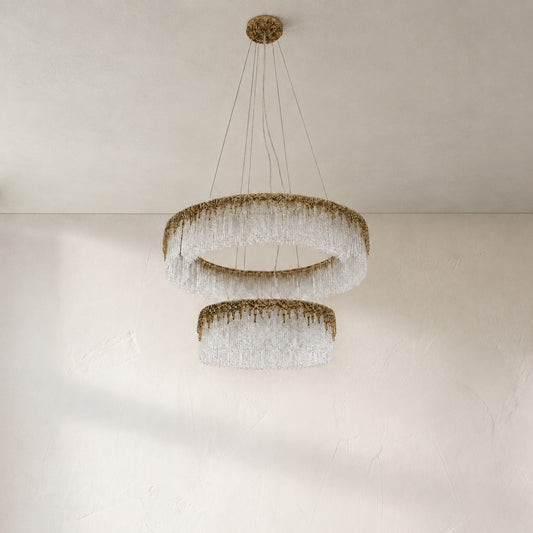 Ice Bloom Tiered Chandelier