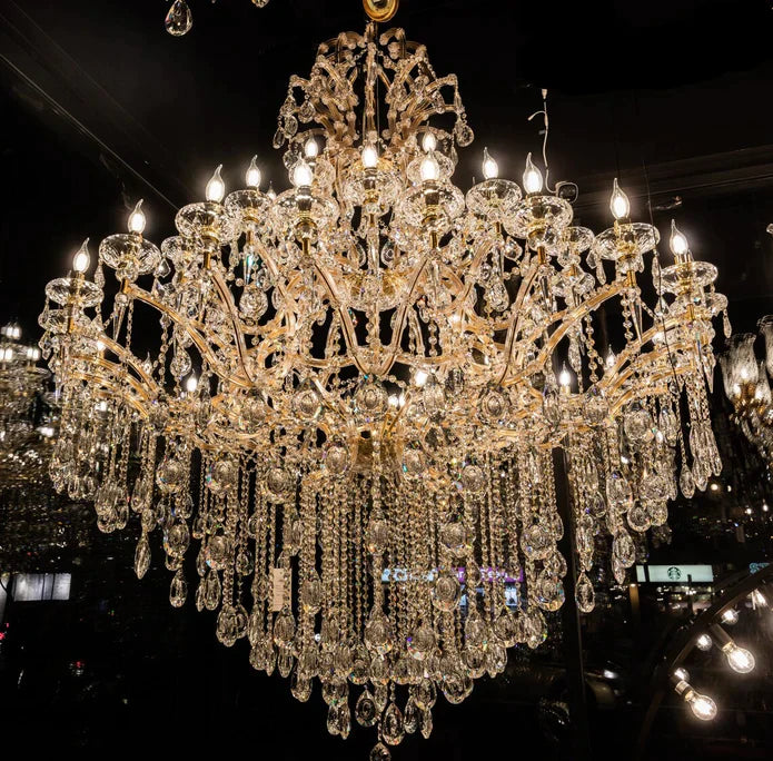 Lamer Lighting Grand Lumina 44-Light Crystal Chandelier - Background Shot