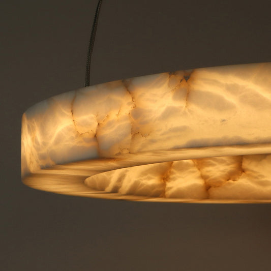 Halo Alabaster Natural Stone Chandelier