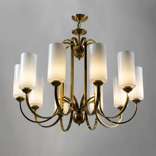 Lamer Lighting Regal Radiance 10-Light Chandelier - American ballroom or formal entertaining space