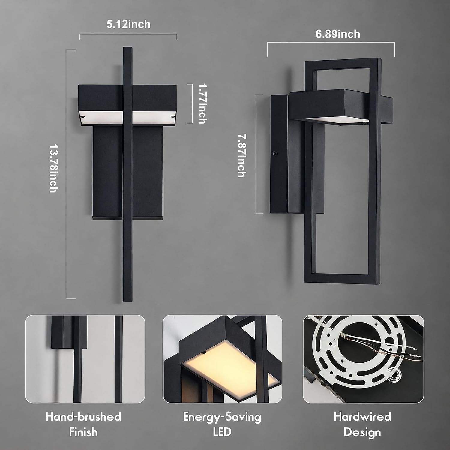 $800+ Purchase Gift | Contemporary Outdoor Wall Sconce 13.6 Inch