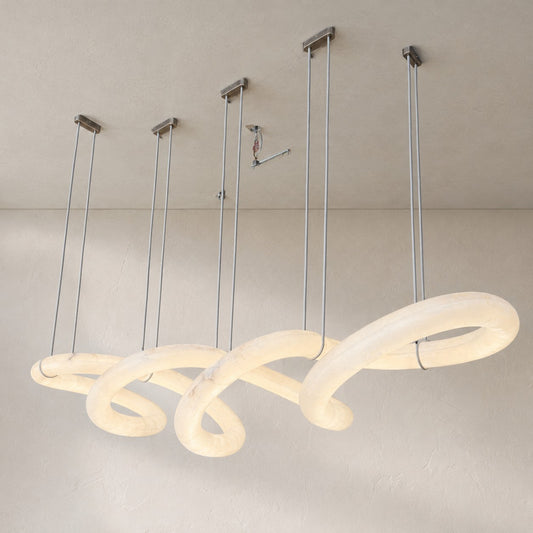 Infinity Waves Twisted Chandelier