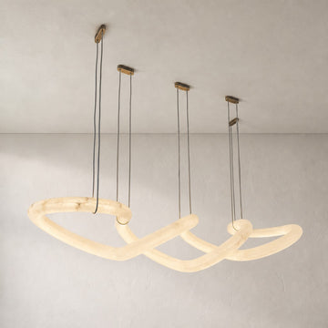 Infinity Waves Twisted Chandelier