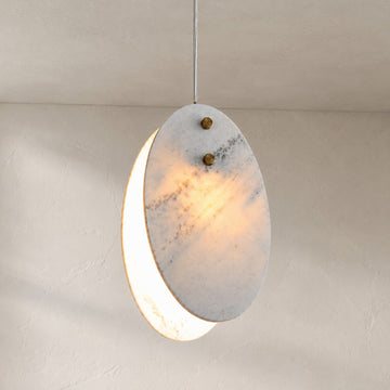 Ink Landscape Oval Pendant Light Set