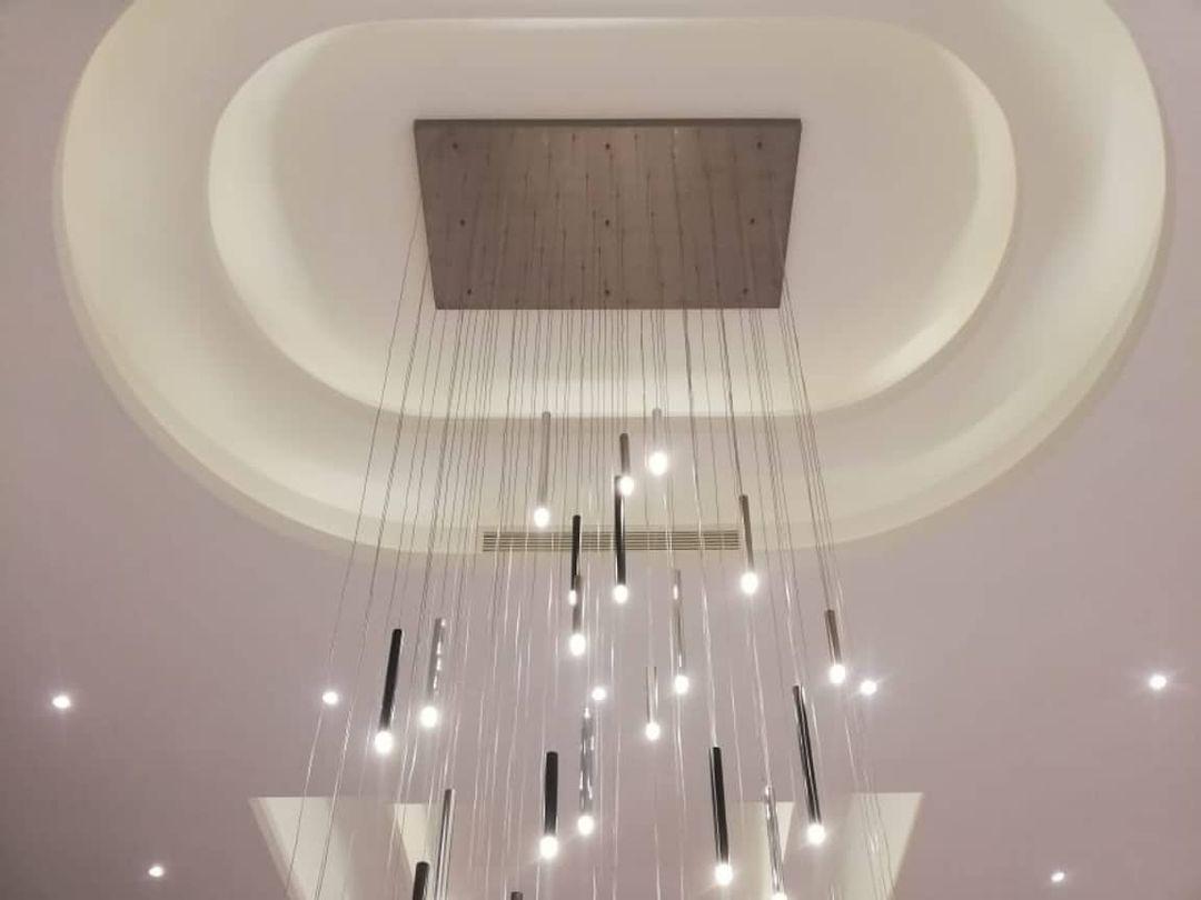 Bellini Rectangular Tubular Pendant Light Chandelier - Merlin Lamps