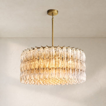 Kiaris Modern Round Glass Chandelier 37'' 47'' 61''