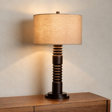 Kienna Carved Base Table Lamp