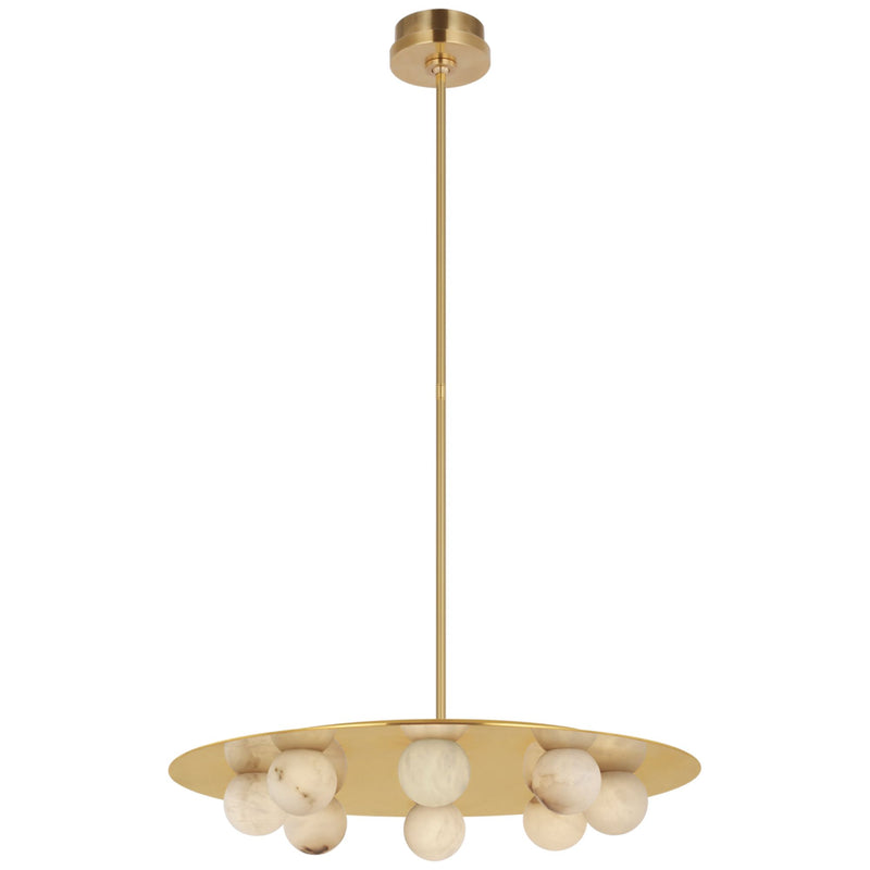 Kelly Wearstler Alabaster Pertica 24" Eight Light Chandelier - lamerlighting
