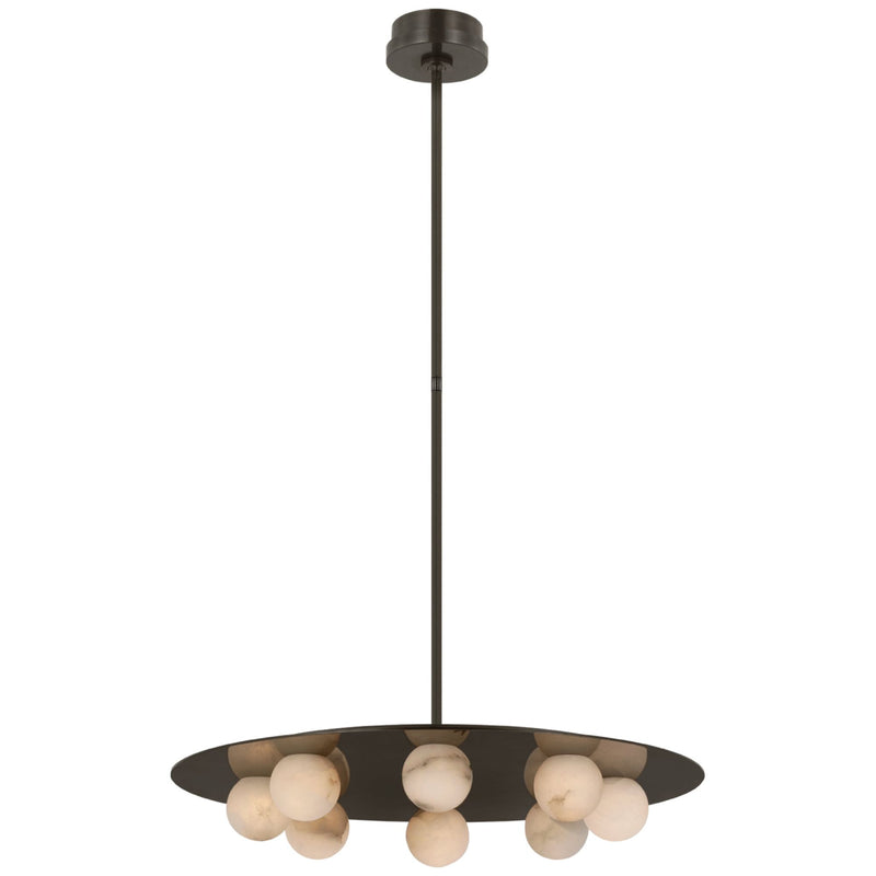 Kelly Wearstler Alabaster Pertica 24" Eight Light Chandelier - lamerlighting