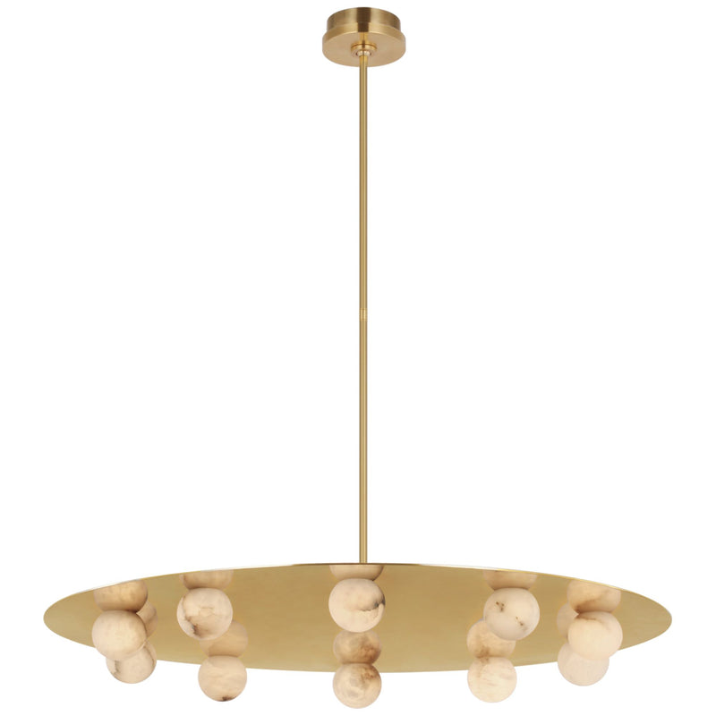 Kelly Wearstler Alabaster Pertica 36" Ten Light Chandelier - lamerlighting