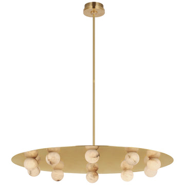 Kelly Wearstler Alabaster Pertica 36" Ten Light Chandelier - lamerlighting