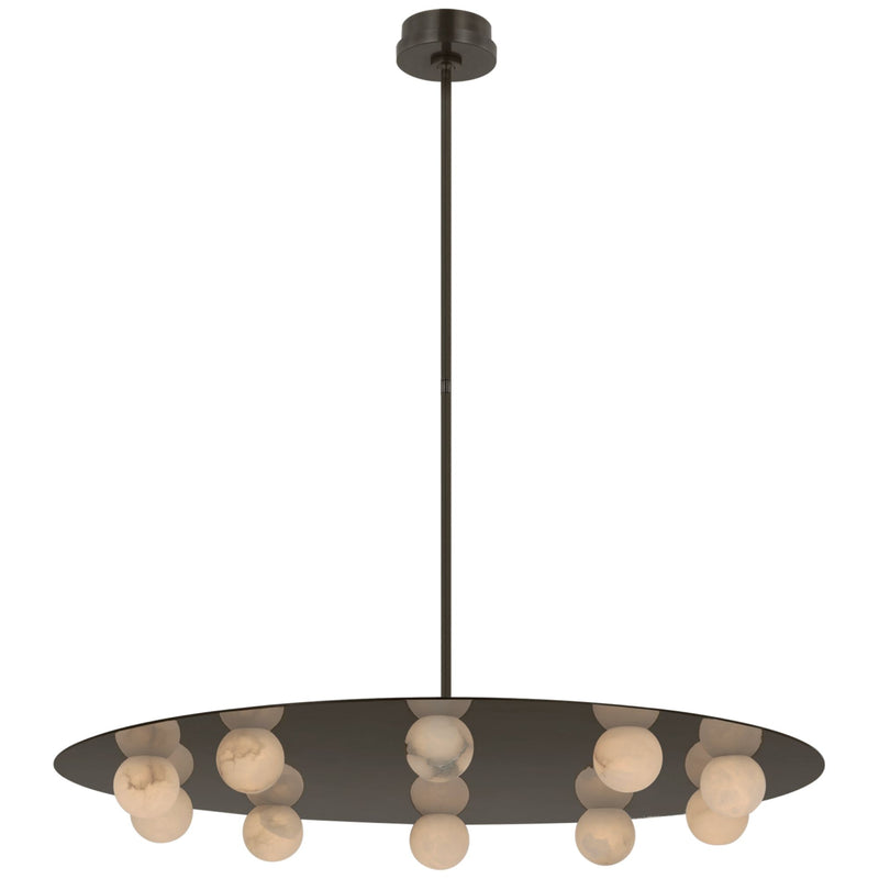 Kelly Wearstler Alabaster Pertica 36" Ten Light Chandelier - lamerlighting