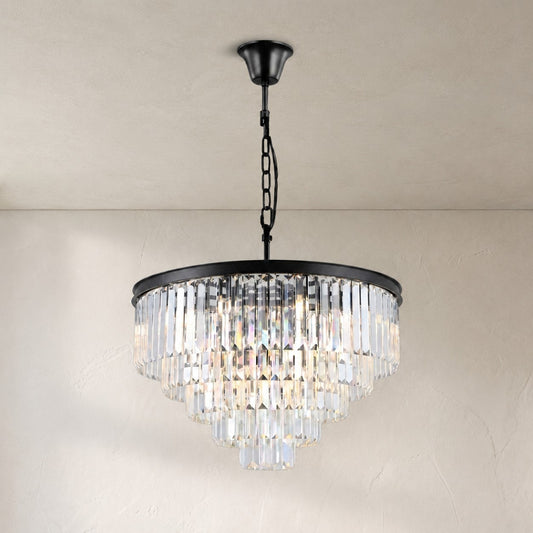 LA Rhea Multi-Tier Round Chandelier