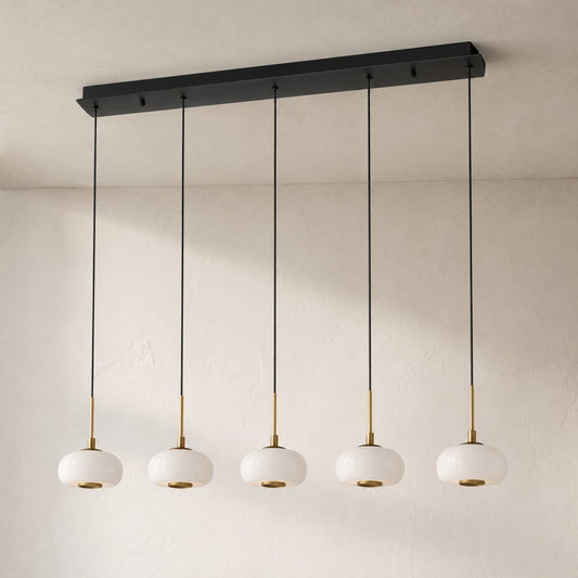Lanterns 5 Light Linear LED Chandelier