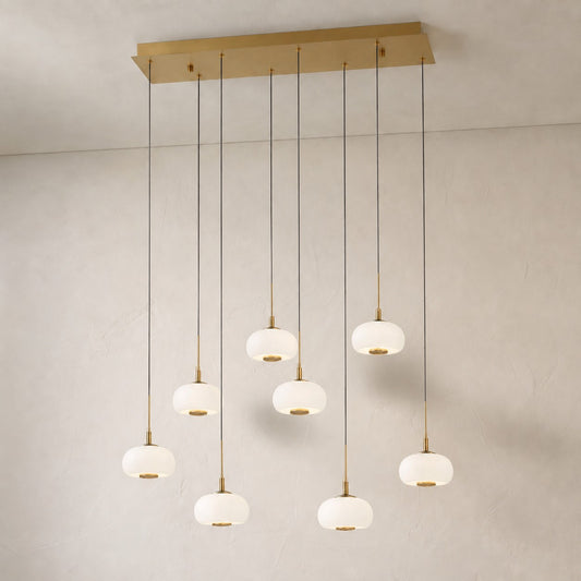 Lanterns 8 Light Rectangular LED Chandelier