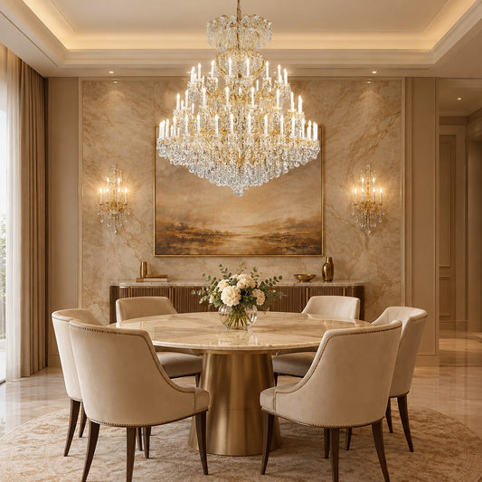 Large maria theresa golden chandelier