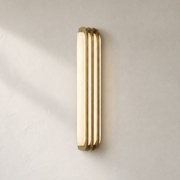 Layered Alabaster Wall Sconce