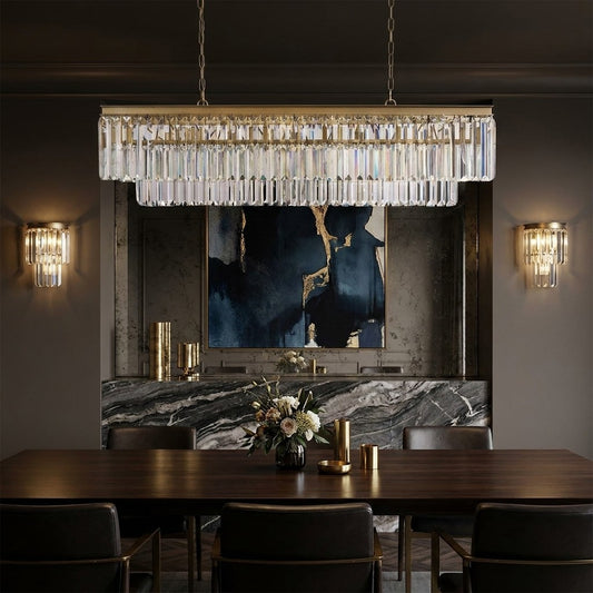 Leyland Tiered Rectangular Chandelier