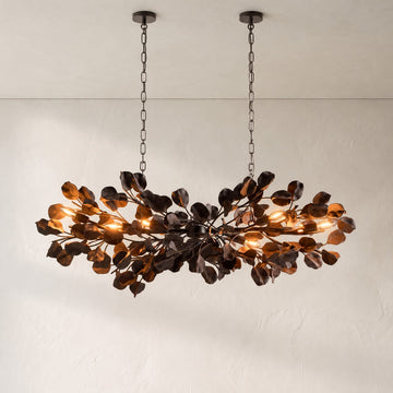 Lunaria Leaf Linear Chandelier