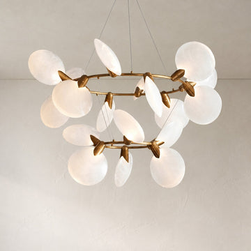Lyla 2-Tiered Halo Chandelier