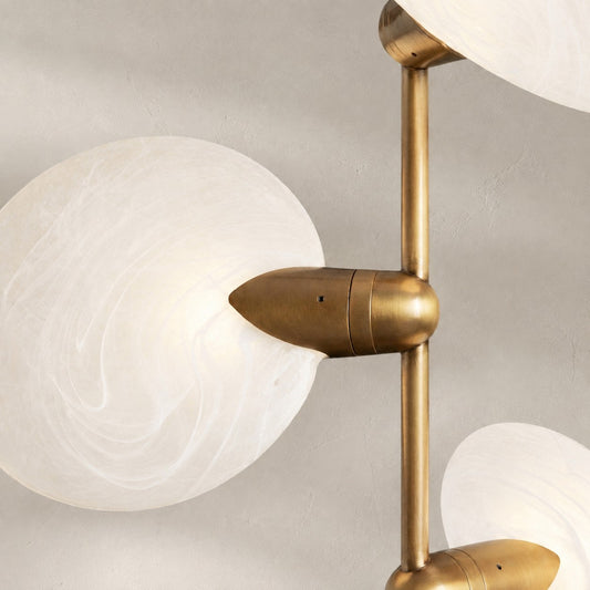 Lyla Pendant Modern Alabaster Pendant for Staircase Foyer