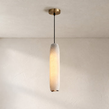 Marble Alabaster Flute Pendant Light