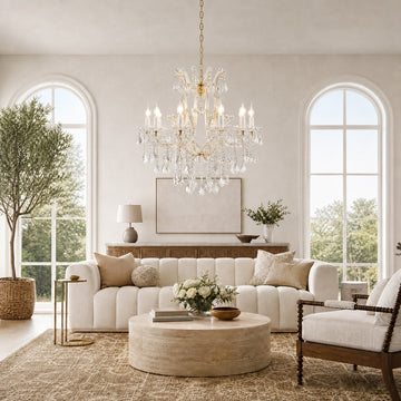 Maria Theresa Gold 10-Light Chandelier