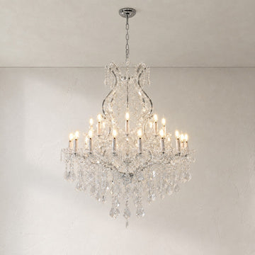 Maria Theresa Silver Cascade Chandelier