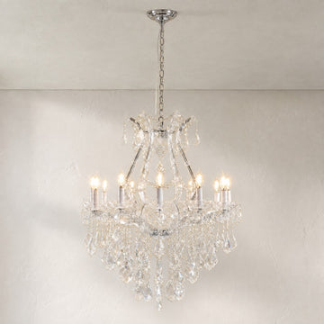 Maria Theresa Silver Tiered Chandelier