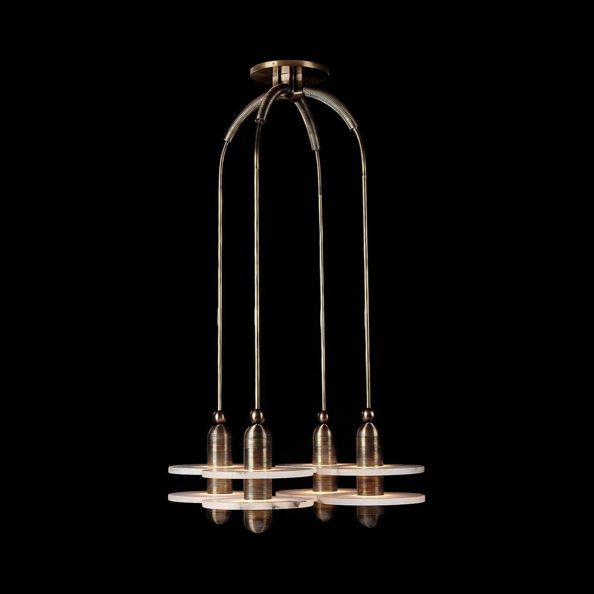 Median Alabaster Mono 4 Pendants