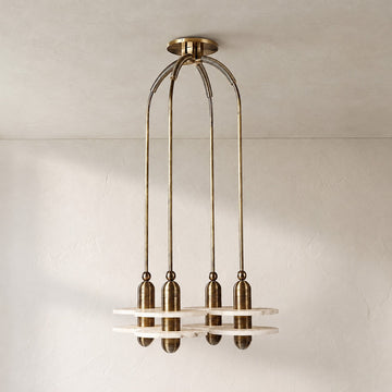 Median Alabaster Mono 4 Pendants