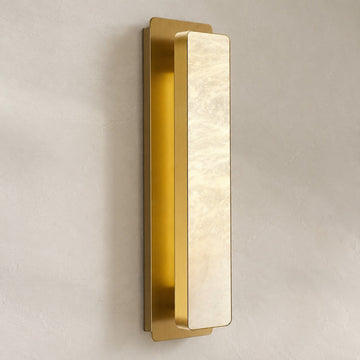 Melange Alabaster Rectangle Wall Sconces 20"