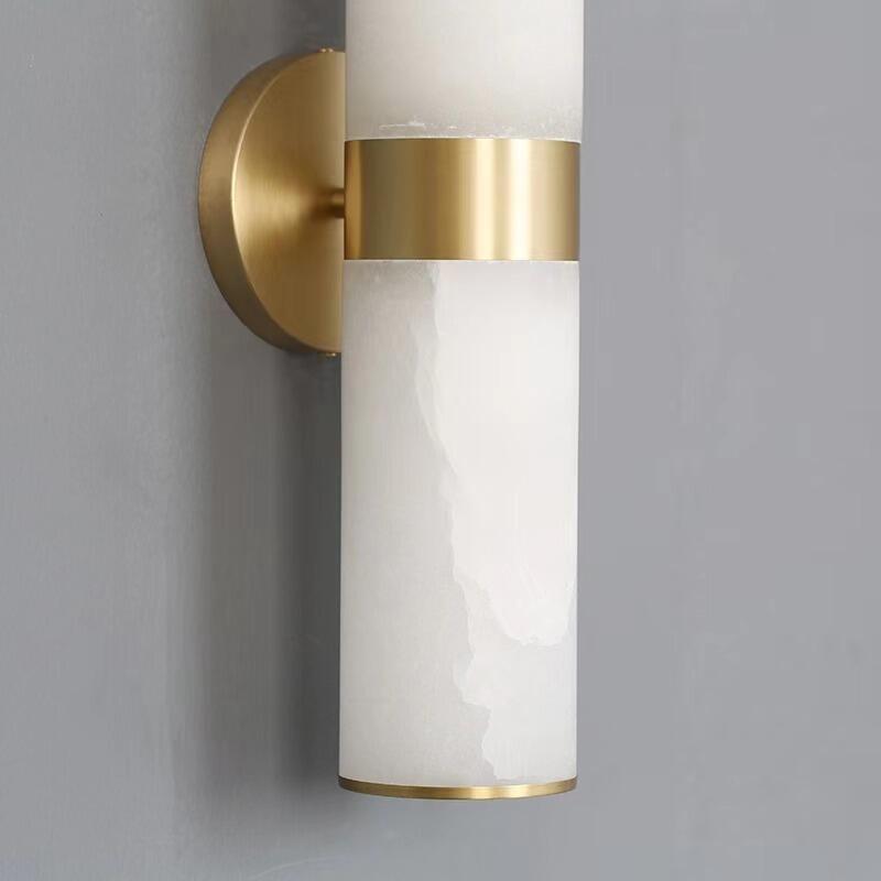 Lamer Lighting Alabaster Linear Bath Wall Sconce - Background Shot
