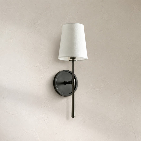Mid-Century Burnished Brass 1-Light Wall Sconce, 17.3 inch