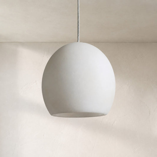 Modern Alabaster 1-Light Pendant Light, 5.5 inch