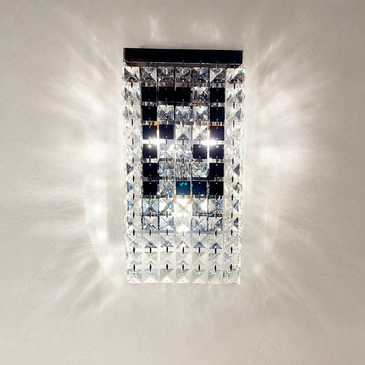 Modern Crystal Wall Sconce, 13.4 inch