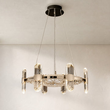Modern Gold Crystal Pendant Light