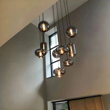 Modern Pendant Fixture light For 2 Story Foyer /Enterway /Staircase