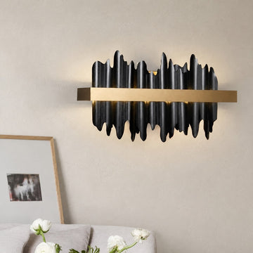 Modern Polished Copper Wall Sconce, 17 inch
