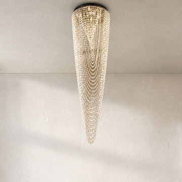 Modern Stainless Steel K9 Crystal Pendant Light