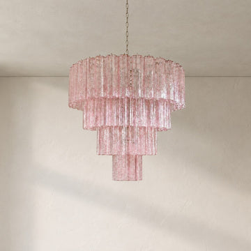 Murano Chandelier – 78 tubes – Pink