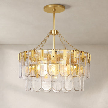 Nadia Glass Chandelier 30" 41"