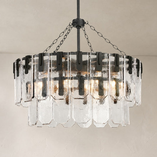 Nadia Glass Chandelier 30" 41"