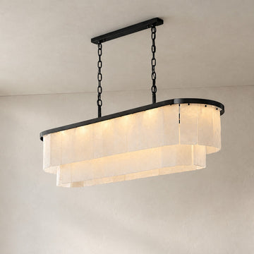Natural Alabaster Chandelier