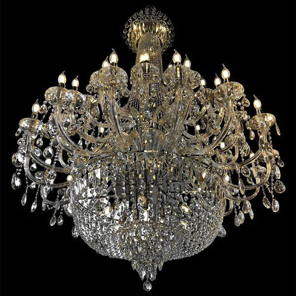 Lamer Lighting Grand Palais Multi-Tier K9 Crystal Chandelier - Background Shot