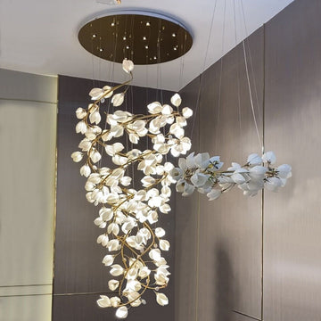 Magnolia Spiral Branch Chandelier