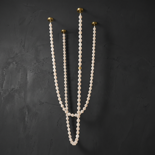 Chain Chandelier in a dining room