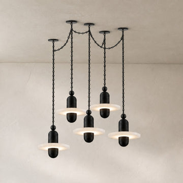 Orbital Drift Chain Chandelier