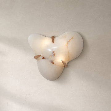 Organic Alabaster Cloud Sconce