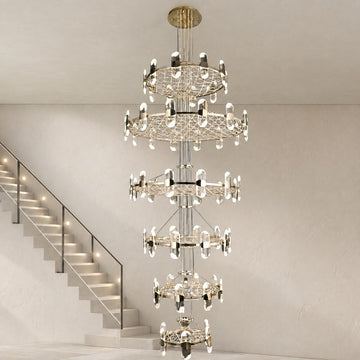 Pearl Net Ring Chandelier